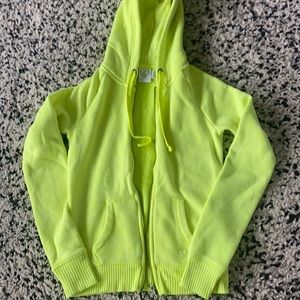 Neon green small children’s jacket in perfect condition